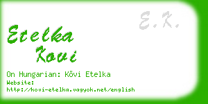 etelka kovi business card