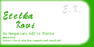 etelka kovi business card